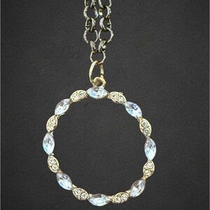 Elegant Gold and Silver Pendant Necklace